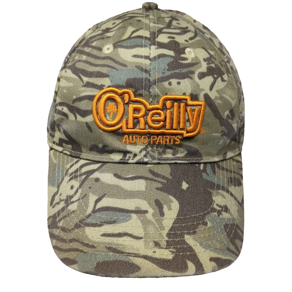 O'Reilly Baseball Cap Green Camo One Size Strapback Hat Embroidered Logo Parts